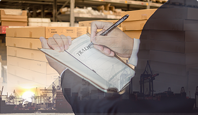 貨物到港，海關(guān)方形